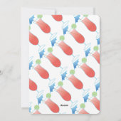 Summer Shiba Inu Beach Party Einladung (Rückseite)