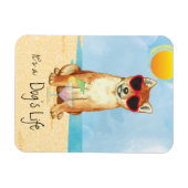 Summer Shiba Inu Magnet (Horizontal)