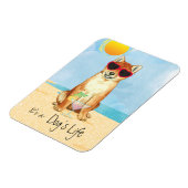 Summer Shiba Inu Magnet (Linke Seite)
