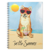 Summer Shiba Inu Notizblock (Vorderseite)