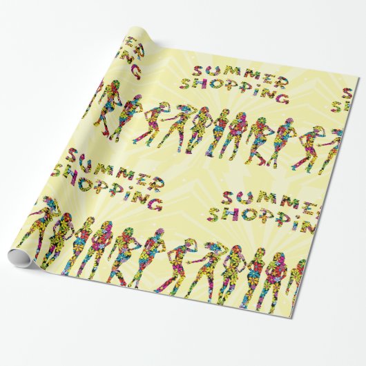 Summer Shopping Geschenkpapier (Ungerollt)