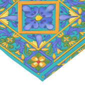 Summer ,Sicilian tiles ,majolica,Mediterranean  Kurzer Tischläufer (Ecke)