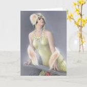 Summer Siren Grußkarte Karte (Gelbe Blume)