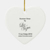 Summer Siren Heart Ornament (Hinten)