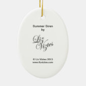 Summer Siren Oval Ornament (Hinten)