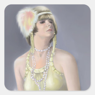 Summer Siren Square Sticker