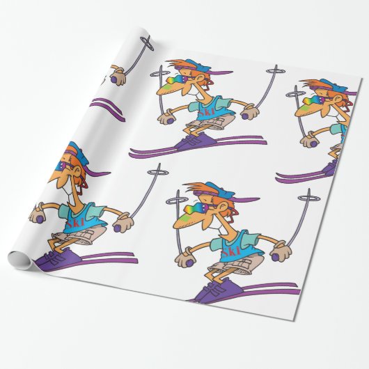 Summer Skier Geschenkpapier (Ungerollt)