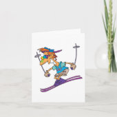 Summer Skier Karte (Vorderseite)
