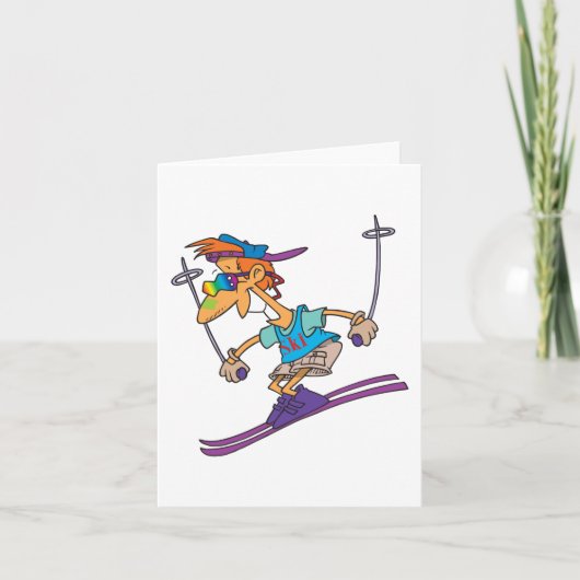 Summer Skier Karte (Vorderseite)