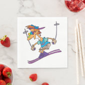 Summer Skier Serviette (Beispiel)