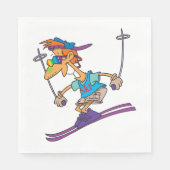 Summer Skier Serviette (Vorderseite)