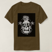Summer skull line grafische Illustrationsart T-Shirt (Design vorne)