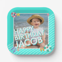 Summer Sky Blue Boys 1. Geburtstag