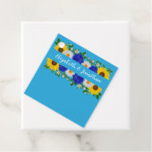 Summer Sky Blue Floral Wedding Geschenkanhänger (Beispiel)