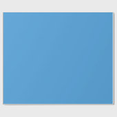 Summer Sky Blue Wrapping Paper Roll Geschenkpapier (Flach)