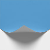 Summer Sky Blue Wrapping Paper Roll Geschenkpapier (Ecke)