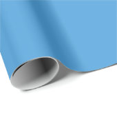 Summer Sky Blue Wrapping Paper Roll Geschenkpapier (Rolleneckpunkt)