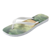 Summer Sky Erwachsene Flip Flops, breite Straps Badesandalen (Schrägansicht)