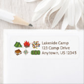 Summer Sleepaway Camp Zelt Campfire Kompass S'more (Insitu)