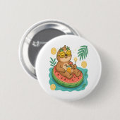 Summer Sloth Pool Floating Button (Vorne & Hinten)
