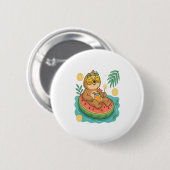 Summer Sloth Pool Floating Button (Vorne & Hinten)