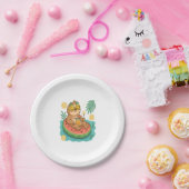 Summer Sloth Pool Floating Pappteller (Party)