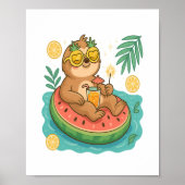 Summer Sloth Pool Floating Poster (Vorne)