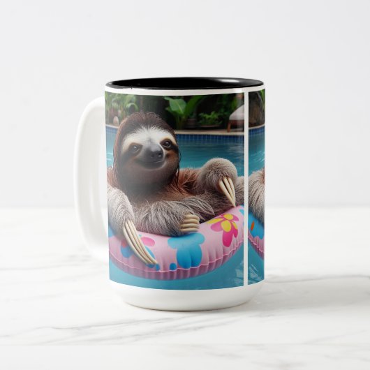Summer Sloth Tasse (Vorderseite Links)