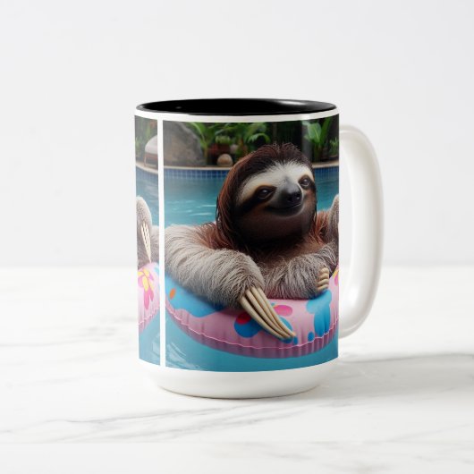 Summer Sloth Tasse (VorderseiteRechts)