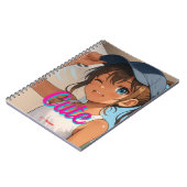 Summer Smile Girl Notizblock (Linke Seite)