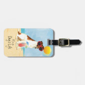 Summer Smooth Fox Terrier Gepäckanhänger (Vorderseite horizontal)