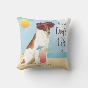Summer Smooth Fox Terrier Kissen