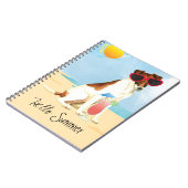 Summer Smooth Fox Terrier Notizblock (Linke Seite)