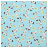 Summer Smooth Fox Terrier Stoff (Muster)