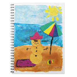 Summer Snowman - Kids Art für CHOC Notizblock