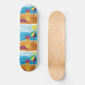 Summer Snowman - Kids Art für CHOC Skateboard (Vorderseite)