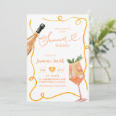 Summer Soiree Cocktail Party Einladung (Stehend Vorderseite)