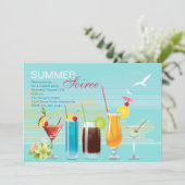 Summer Soiree Einladung (Stehend Vorderseite)