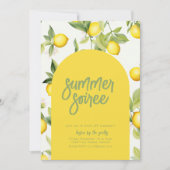 Summer Soiree Party Einladung mit Lemons (Vorderseite)