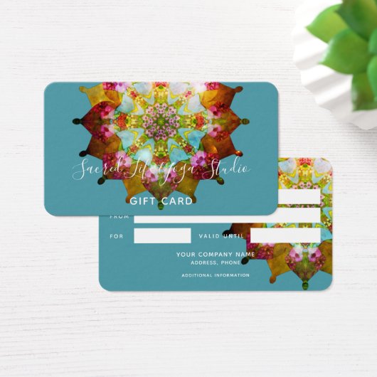 Summer Sol Mandala Geschenkkarte (Schreibtisch)