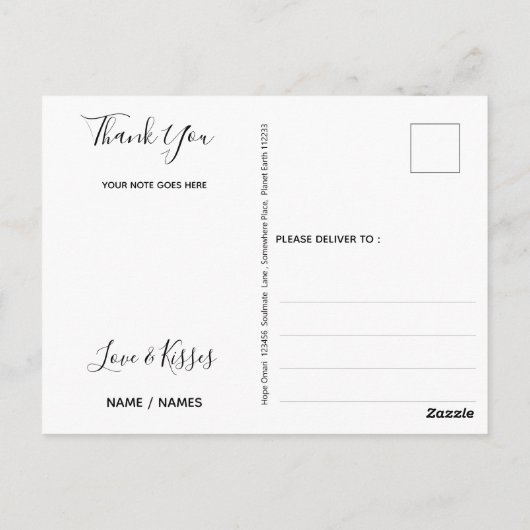 Summer Sol Mandala Vielen Dank Postkarte (Rückseite)