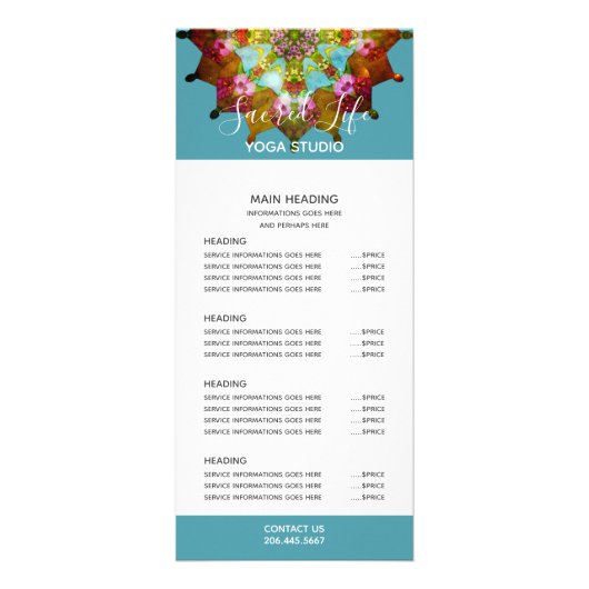 Summer Sol Mandala Werbekarte (Vorne)