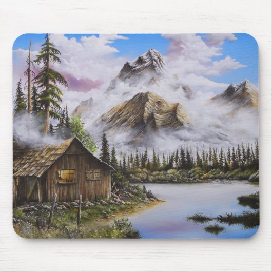 Summer Solitude Oil Gemälde von David Paul Mousepad (Vorne)
