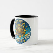 Summer Solstice 11oz Schwarze Tasse (Vorderseite Links)