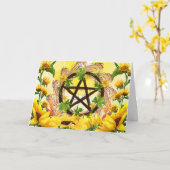 Summer Solstice Bright Sonnenblumen & Elecampane Karte (Gelbe Blume)
