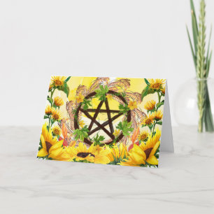 Summer Solstice Bright Sonnenblumen & Elecampane Karte