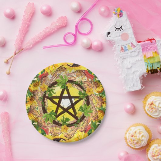 Summer Solstice Bright Sonnenblumen & Elecampane Pappteller (Party)