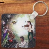 Summer Solstice Fairy Konzert Schlüsselanhänger (Rückseite)