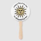 Summer Solstice Gedicht Fächer (Rückseite)