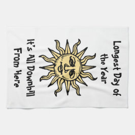 Summer Solstice Gedicht Geschirrtuch